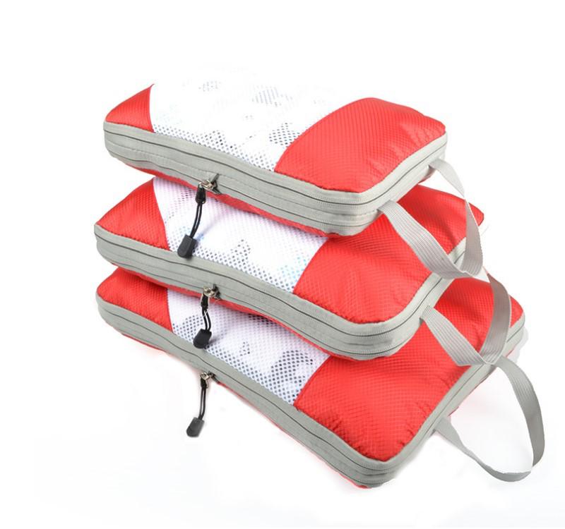 Popular Travel Storage Bag Set: 3-Piece Waterproof, Compressible Clothes Organizers