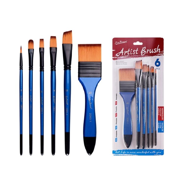 3 Set Nylon Hair Painting Brush Artist Paint Brush Watercolor Acrylic Paint Brush Drawing Supplies for Oil Painting