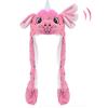 Animal Hat with Ears Moving Jumping Pop Up Beating Hat Plush Holiday Cosplay Dress Up Funny Gift for Kids