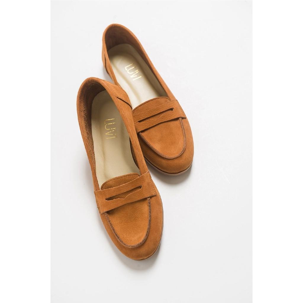 F02 Clay Suede Women's Ballerinas