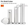 10 Peças/Conjunto Durável M4 Pino Eixo Contrapino Cilíndrico Aço Inoxidável 304 Pino de Posicionamento com Furo Conjunto de Pinos de Tampa de Cabeça Plana