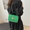 Stylish 2024 Pu Leather Shoulder Bag Trendy Korean Fashion Small Square Bag For Women