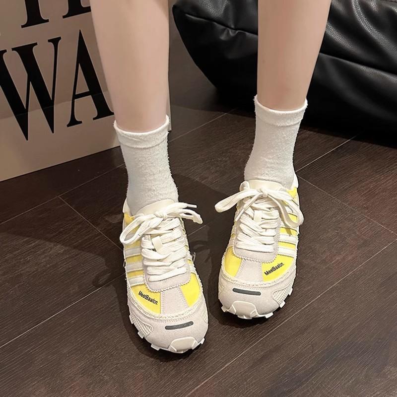 Retro German training shoes women's 2025 new summer lace-up versatile casual fashion soft-soled Forrest Gump shoes breathable sports shoes