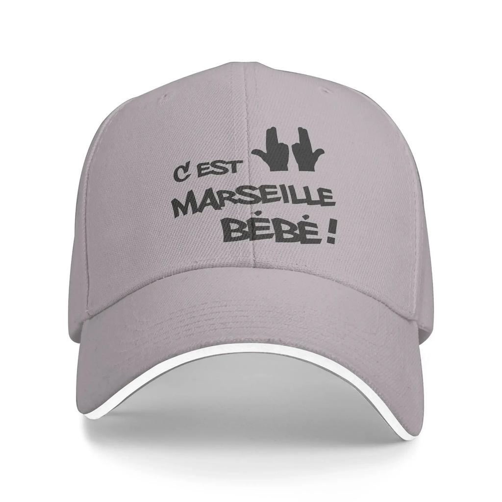 aC'est Pas La Capitale C'est Marseill Bébé Jul Baseball Caps Casual JUL Sandwich Caps Men Women Breathable Sun Hat Sport