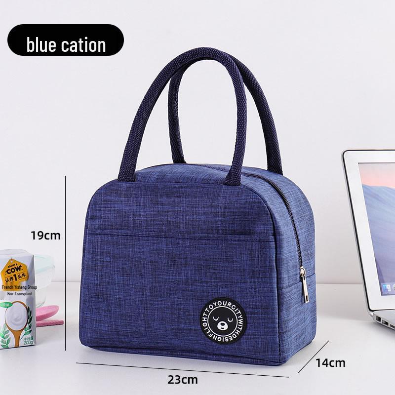 Изолированная сумка-ланч из Оксфордской ткани с рисунком медведя для детей