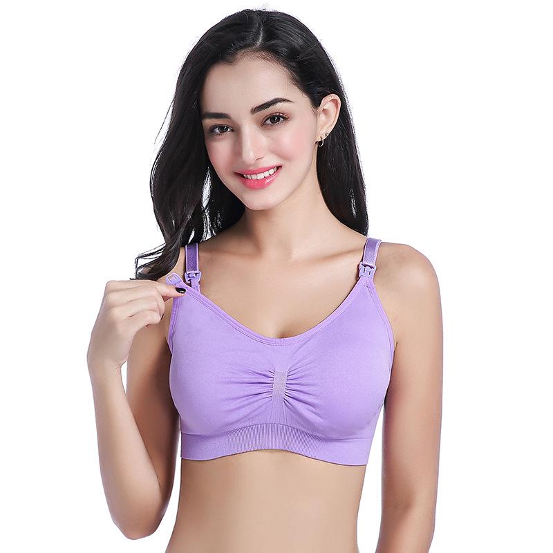 Plus Size Seamless Hands-Free Nursing Bra - Wire-Free, Front-Open