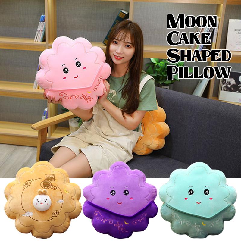 20/40cm Simulation Mooncake Cushion Mid-autumn Festival Food Moon Cake Seat Cushion Soft Stuffed Pouf Throw Pillow Sofa Futon