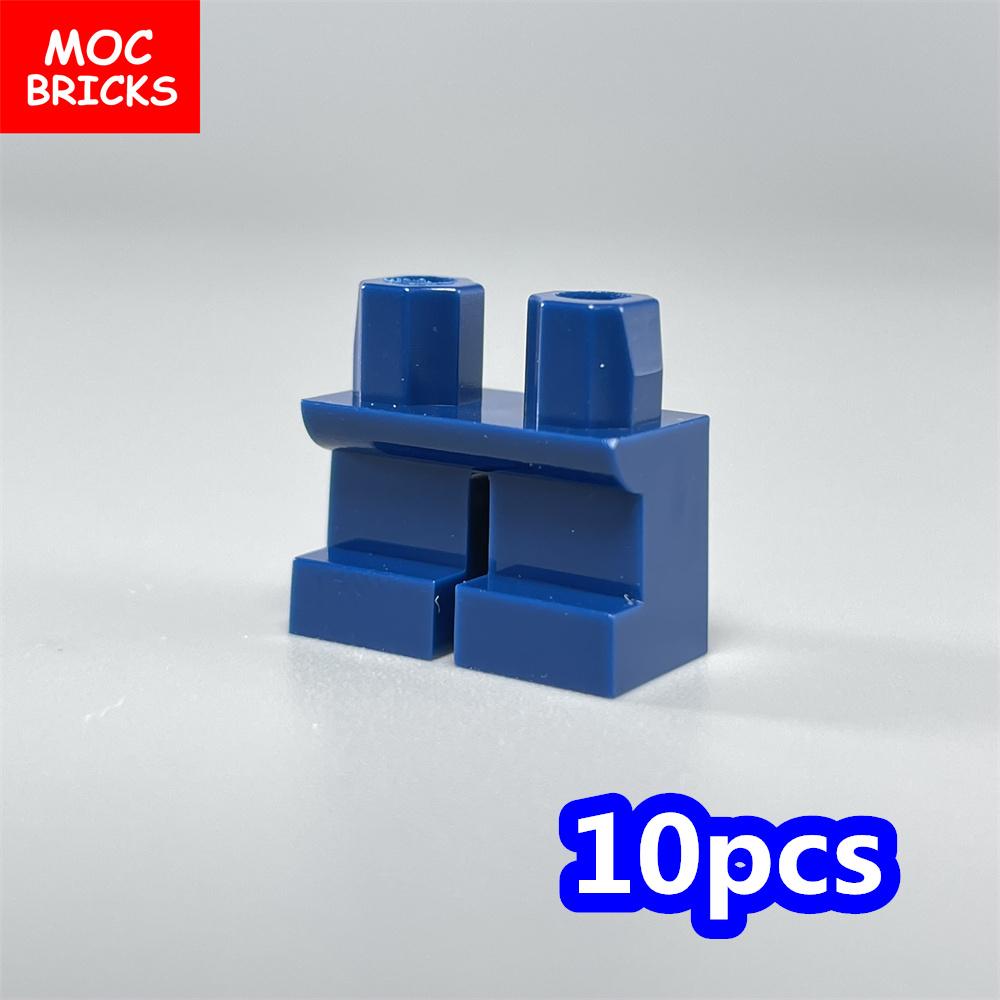 Non-Toxic 10Pcs Moc Bricks Unmovable Short Legs Pants Blank 4Cm Action Figure Body Part Assembles Particles Building Blocks Toys Gifts