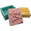 Lily Flower Soap Mold Pretty Flower Soap Silicone Mould for Handmade DIY Soap Making Lotion Bars Scented Candles Resin Crafts Aromatherapy Gypsum