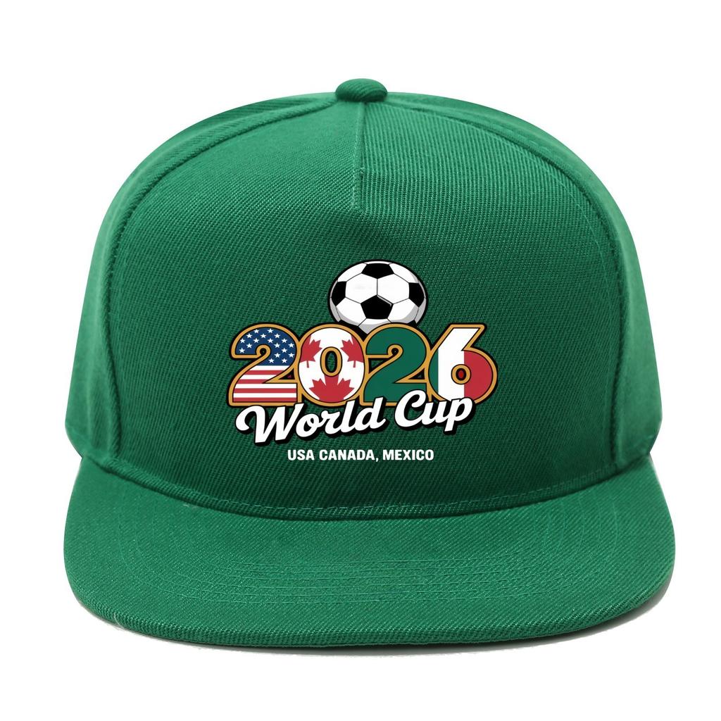 Mistrovství světa ve fotbale FIFA 2026 USA-Mexiko-Kanada Hip Hop Klobouk Unisex Venkovní Ochrana proti slunci Prodyšná Plochý kšiltovka