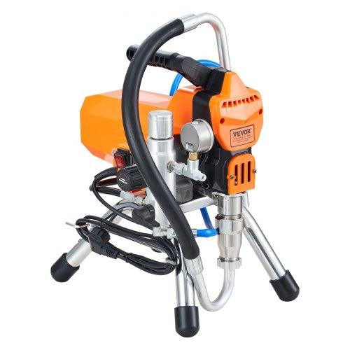 VEVOR Pistola a spruzzo airless con tubo ad alta pressione, pistola a spruzzo per vernice da parete da 2200 W, motore brushless da 3000 PSI 2 L/min incluso