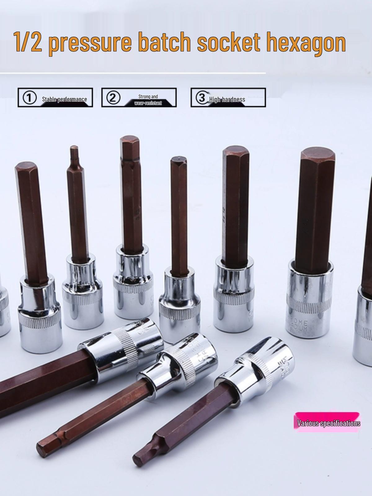 

1/2 Hexagonal Bit Screwdriver Socket Wrench H4 - length 55mm