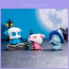 Conjunto de Estatuetas de Fadas de Resina de Halloween DIY Mini Enfeites Acessórios Caixa Surpresa Divertido