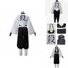 Stunning Demon Slayer Kimetsu No Yaiba Wind Pillar Sanemi Shinazugawa Cosplay Costume Set For Anime Enthusiasts