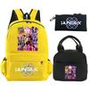 3Pcs/set Anime Demon Hunters Printed Backpack with Shoulder Bag Pencil Case for Student Boy Girl Schoolbag Large Capacity Waterproof Bookbag