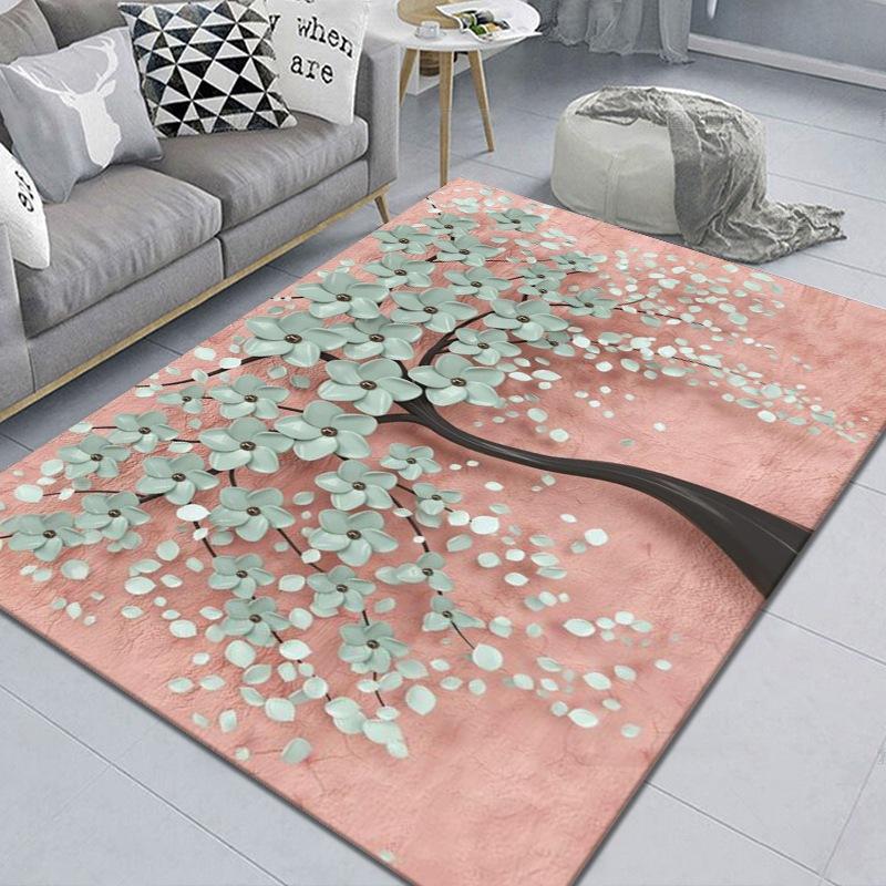 3D Carpet Living Room Bedroom Printed Carpet Wedding Floor Mat Modern and Simple Carpet