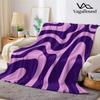 Lilac Wave Flannel Blanket Warm Soft Halloween Christmas Couch Warm Cozy Decorative Decor Gift for All Season