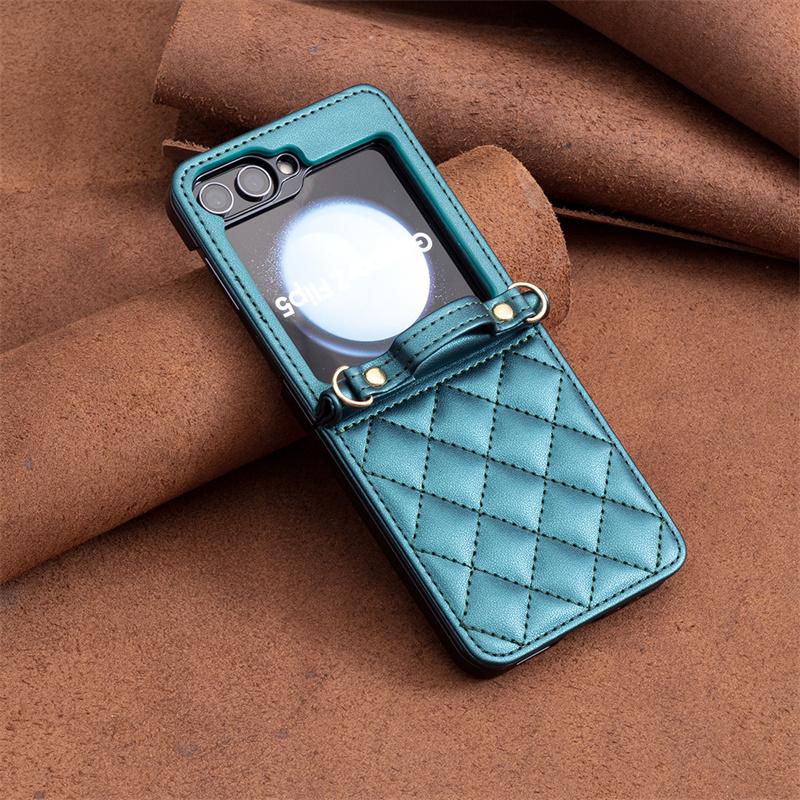 Cover Galaxy Z Flip5 SM-F731B Phone Case for Samsung Galaxy Z Flip6 Flip 4 3 5G Funda Etui Geometric Folding Protect Case Shells