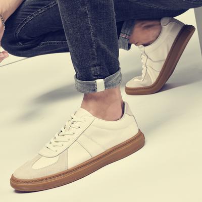 New Arrival Leisure Walk Man Footwear Genuine Leather Casual Shoe Non-Slip Comfy Mens Sneakers Lace-Up Men's Vulcanize Shoes
