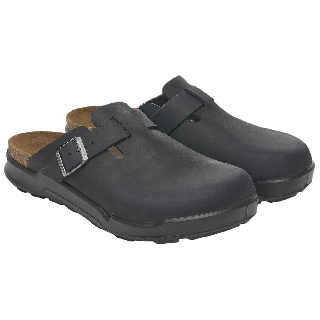 Birkenstock Boston Slip Resistant Closed Toe Slippers Men's Black 1029568