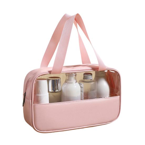 Atrakcyjna kosmetyczka o dużej pojemności. Przezroczysty wodoodporny pojemnik na kosmetyki