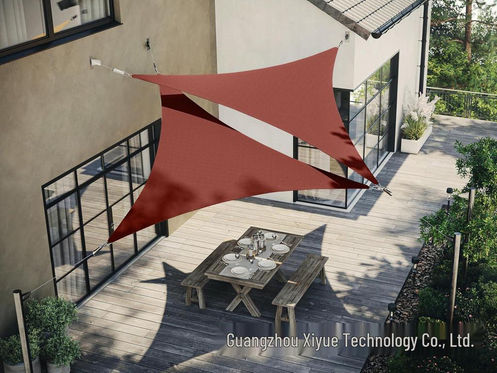 Polyester Sunshade Sail Canopy - UV Protection for Outdoor Camping and Courtyard
