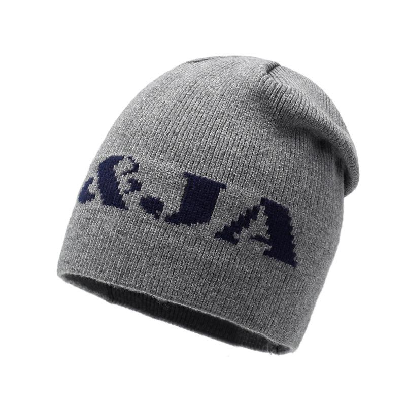 European And American Fashion Hats Women'S Thickened Knitted Hats Wool Hats Outdoor Sports Cold Hats Headgear Caps Pullover Hats Men