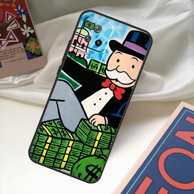 Dollar M-Monopolys Case For Xiaomi 13 14 Ultra 11T 12T 13T Pro 12 Lite POCO X6 M6 Pro X3 X4 X5 M5s F3 F5 Cover