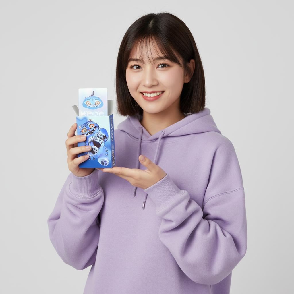 30pcs K-POP Demon Hunters HUNTR Derpy Tiger Rumi LOMO Cards - Anime Cartoon Collectible Pocards, Laser Rainbow Glitter