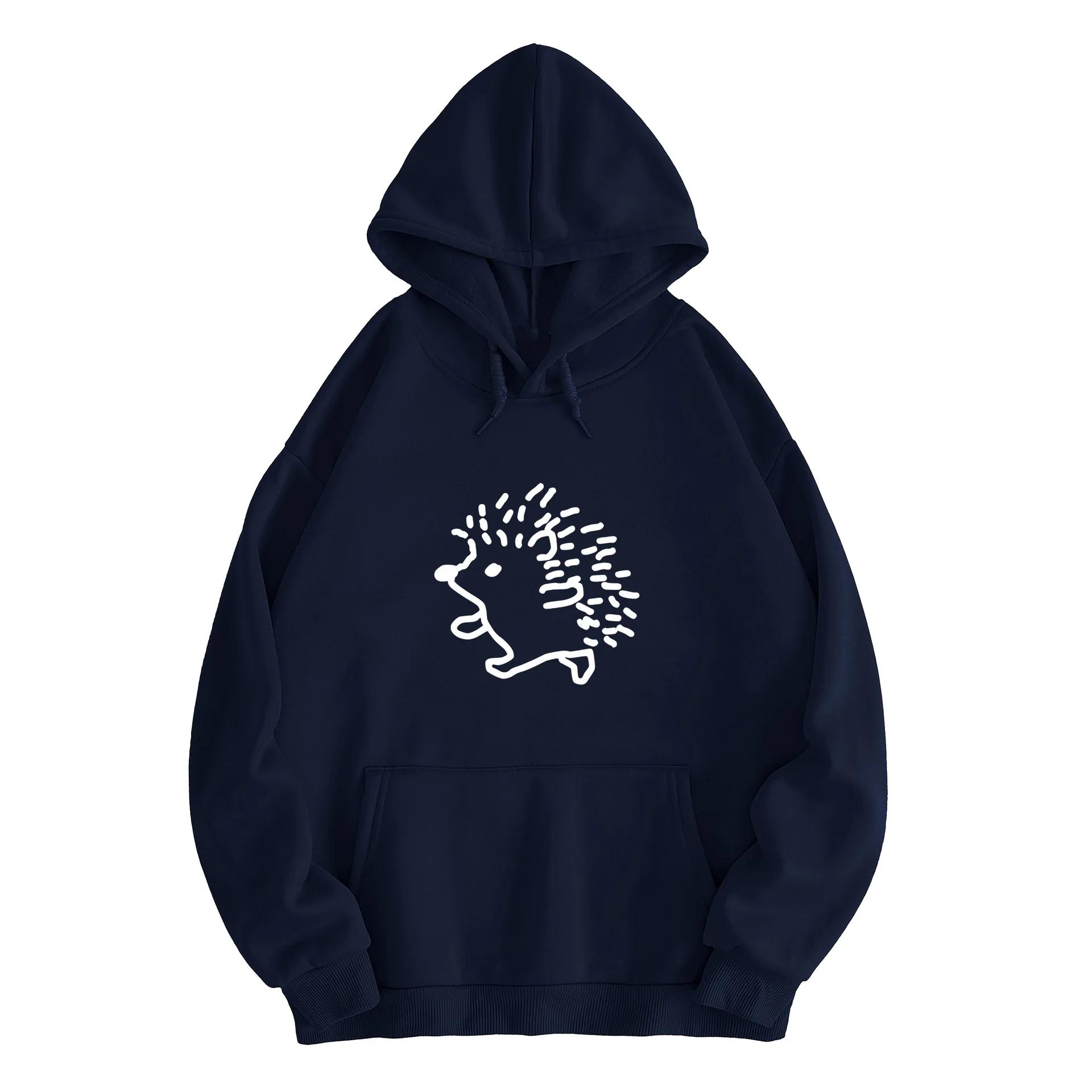 

HedgehoginsHooded Sweatshirt for Men and Women, Couple Outfit, Autumn and Winter Korean Style, Trendy Loose Lazy Sweatshirt, 3XL