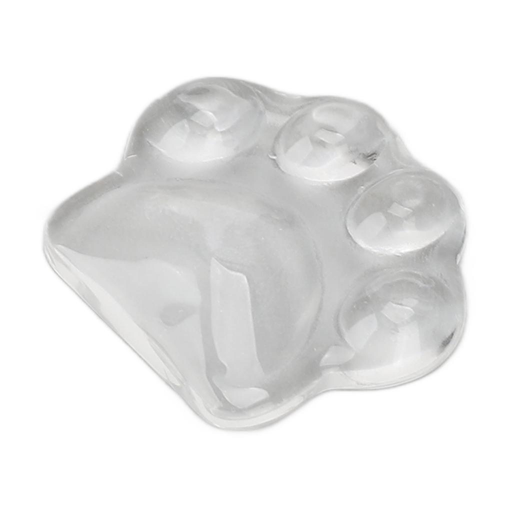 50pcs Nail Art Color Display Card Transparent Glass Cartoon Cat Paw Shaped Nail Polish Color Card