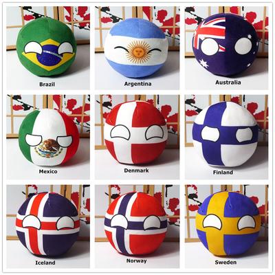 20cm Polandball Λούτρινη Κούκλα Country Ball Anime Κοντή Λούτρινη Κούκλα