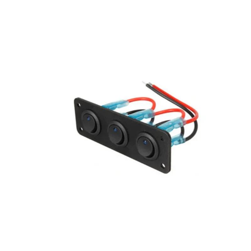 12V 1-4 Gang Universal Kippschalter Panel USB Auto Boot Marine RV Lkw Blau LED Styling Zubehör marine Wippschalter