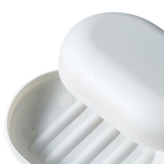 Soap Box Moisture Resistant Leak-proof Plastic Lid Design Soap Holder for Bathroom