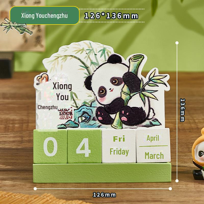 

Очаровательный деревянный вечный настольный календарь с пандой – студенческая награда или сувенир для путешествий