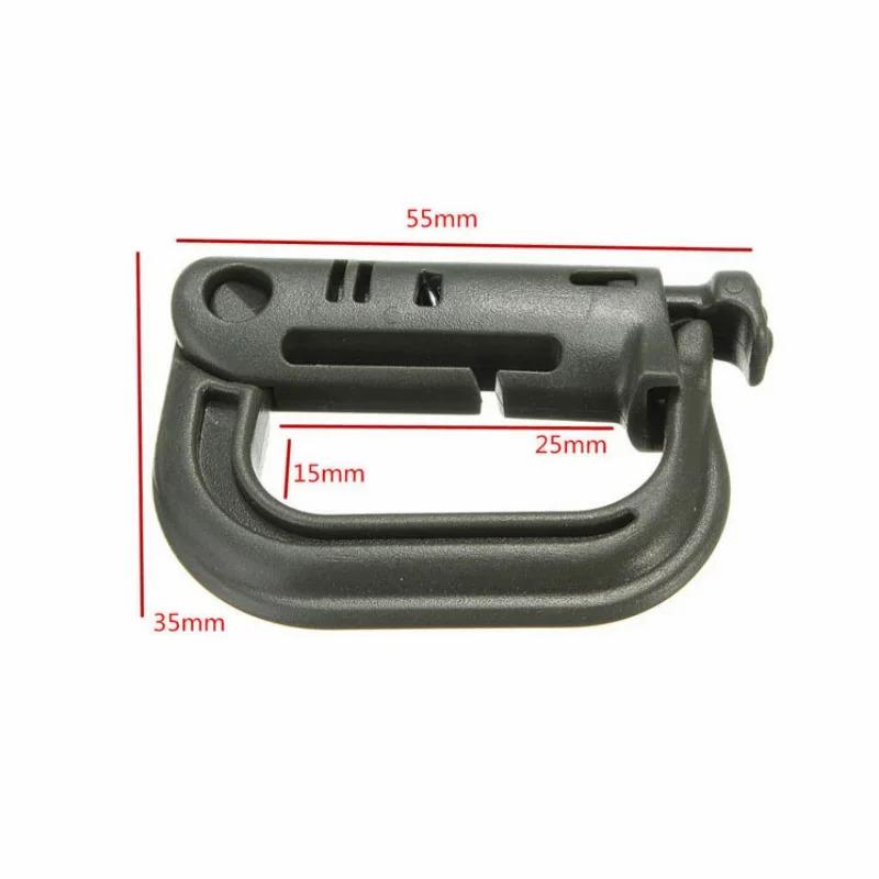 5PCS Portable Outdoor Hiking Buckle Tactical Suspension Buckle Press Switch Multi-Purpose Outdoor Hiking Camping Equipment