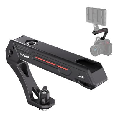 Neewer Basic Topgriff Kamera Leichtgewichtiger Kunststoff mit Hochstift für und Schraube und Cold-Shoe-Halterung für Videoleuchten und Maximale Last von 10 kg
