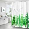 Tropical Plants Green Leaf 3D Printing Shower Curtain Polyester Waterproof Bathroom Curtain Home Decoration Curtain With Hook