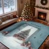 Christmas Style Big Living Room Rugs Home Decoration Luxury Bedroom Carpet Cartoon Washable Mat for Lounge Floor Rug Dining Room