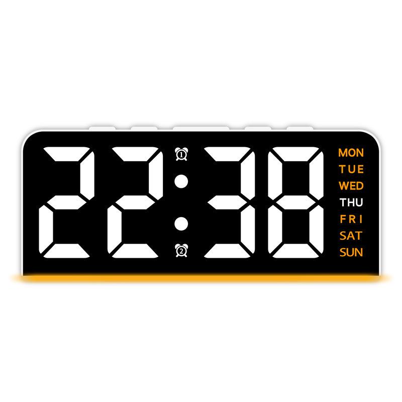 GH8033 Multi-function LED Large Character Digital Alarm Clock with Date Display
