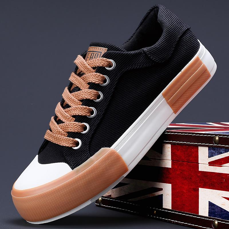 New Men's Shoes In Summer Korean Version of Joker Fashion Casual Men's Canvas Shoes Flat-bottomed Low-top Shoes Men.