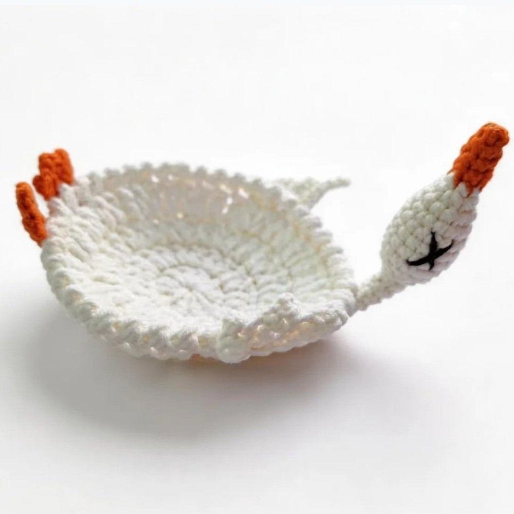Non-slip Base Crochet Animal Coaster Heat Insulation Coffee Pad  Daily Drink Cup Mat