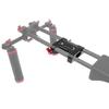 Multipurpose Camera Base Plate with 15mm Rod Rail Clamp Tripod Mounting Baseplate Aluminum Alloy