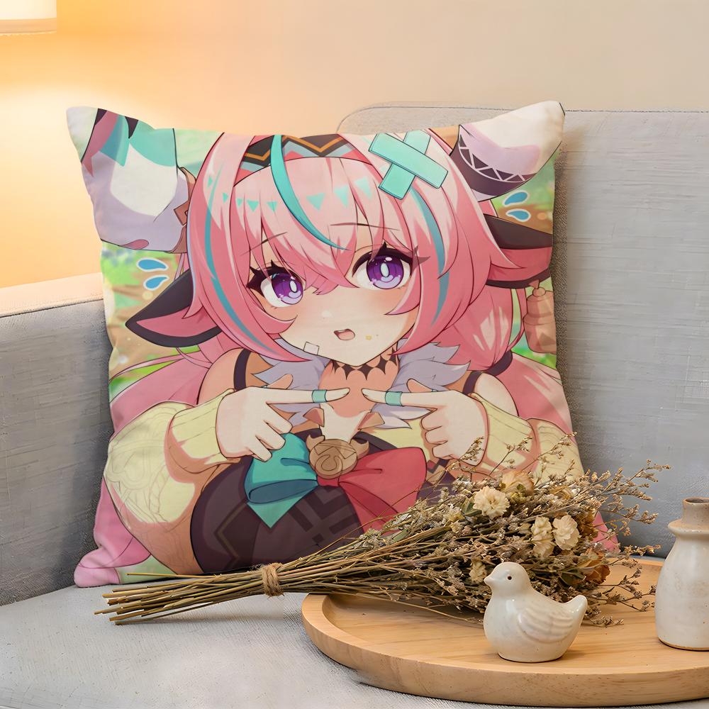 Cushion Cover  Linen  SkinFriendly Soft Decorative Case For Sofa Home Decor Hot Anime Genshin VVaresa Pillow cover
