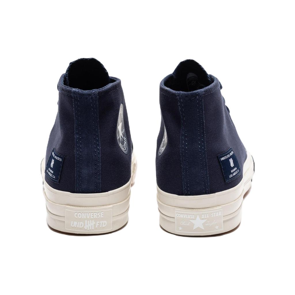 Undefeated x Converse Chuck 70 Mid Black Iris Unisex Sneakers Blue Parchment A02142C