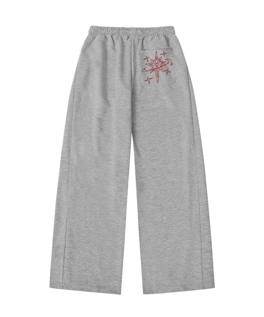 Deomopeuhauseu Line Star Planet Print Side Pleat Training Pants [5 Colors]