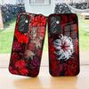 Rote Spinnenlilie Blume der Hölle Handyhülle für S23 Samsung S24 S25 Ultra S22 S20 Fe S21 Plus A54 A34 A53 A16 Glasabdeckung
