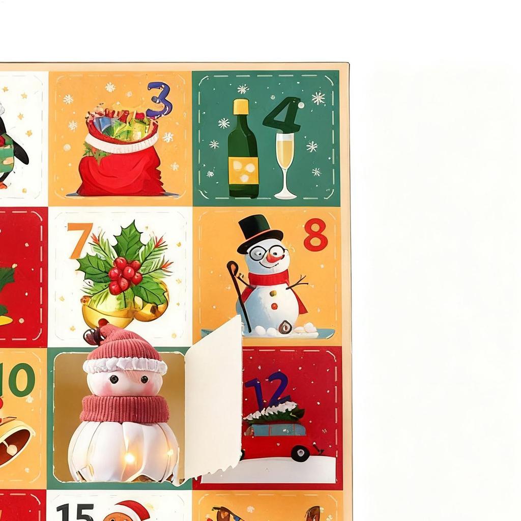 Countdown-Kalender Leer Wiederverwendbar 5 Stück Behälter Weihnachten 24 Tage Countdown-Kalender für Aktivitäten Treffen Festival