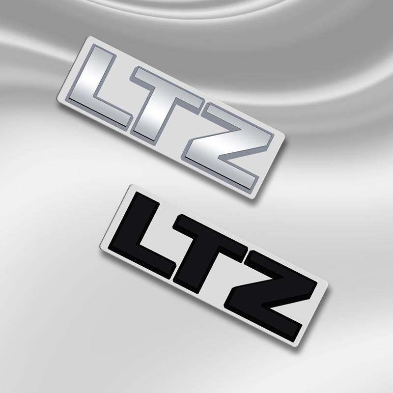 3D Badge LTZ Design Car Sticker Rear Trunk Body Letters Emblem For Chevrolet Tahoe Cruze Aveo Camaro Captiva Equinox Accessory