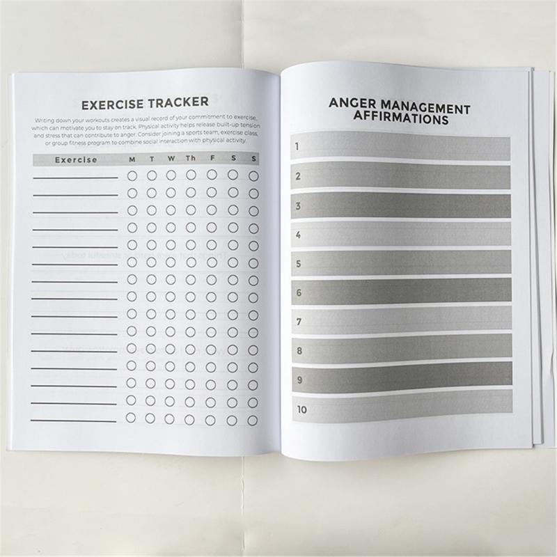 Anger Management Planner For Stress Relief And Emotional Balance Mood Tracking Book